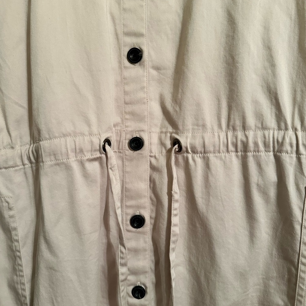 Size 2X Wonderly Beige Button-Up Midi Shirt Dress. Never worn! - Picture 3 of 5